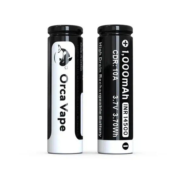 14500 1000mAh Battery Twin Pack by Orca Vape