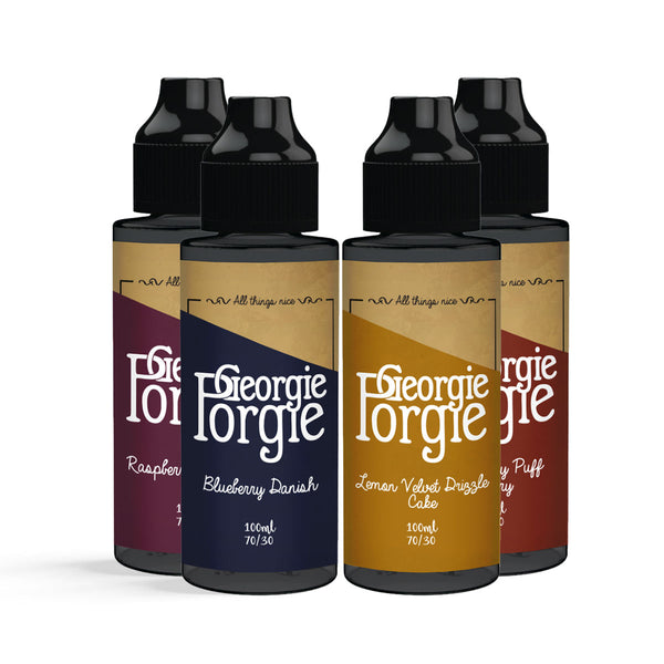 Georgie Porgie 100ml 0mg Shortfills (new labels)