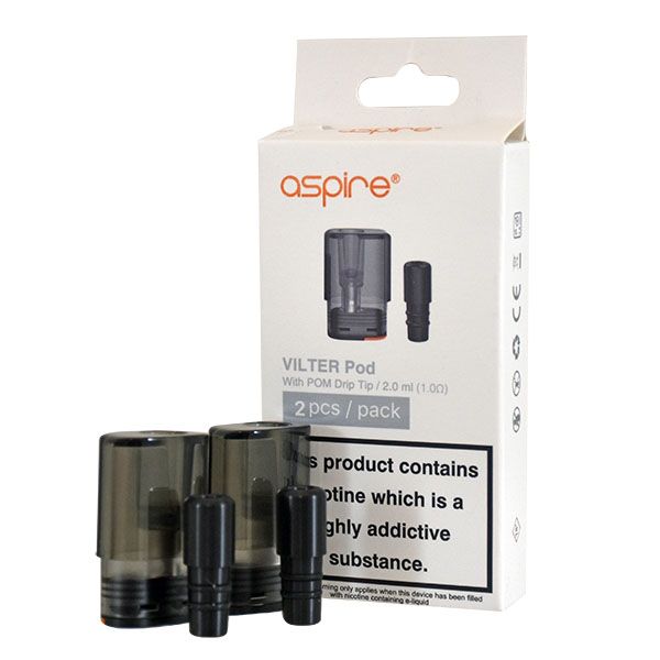 Aspire Vilter Pod (with POM Drip Tip) (2 pack)